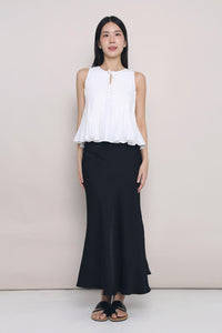 Better Pleats Sleeveless Blouse White (Preorder)