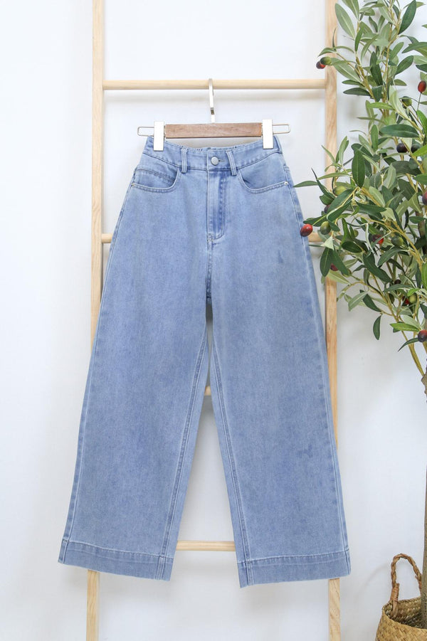Moxie V2 Wide Leg Culottes (Light Wash) (Preorder)