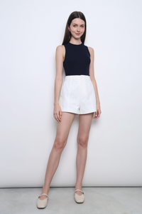 Capri Cotton Shorts White (Backorder)