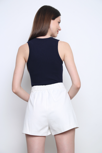 Capri Cotton Shorts White (Backorder)