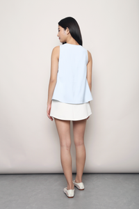 Windsor V2 Button Down Swing Top Powder Blue