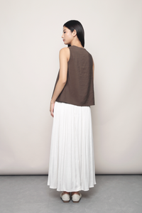 Windsor V2 Button Down Swing Top Brown