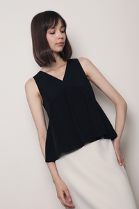 With Love Sleeveless Blouse Black (Backorder)