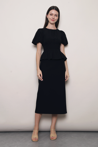 Work to Wine Midi Skirt Black (Backorder)