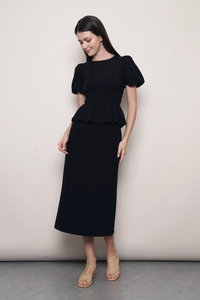 Work to Wine Midi Skirt Black (Backorder)