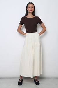 Monet Sleeved Bodysuit Brown