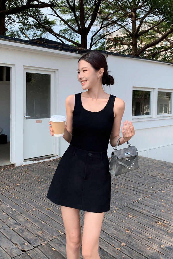 After Hours Skorts Black