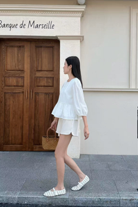 Aire Babydoll Top White  (Backorder)