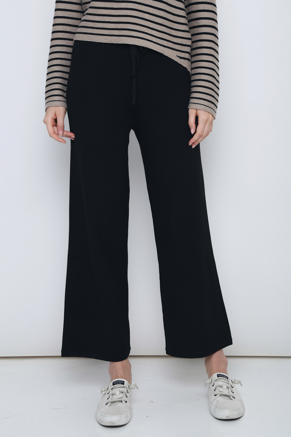 All In Knit Slacks Black
