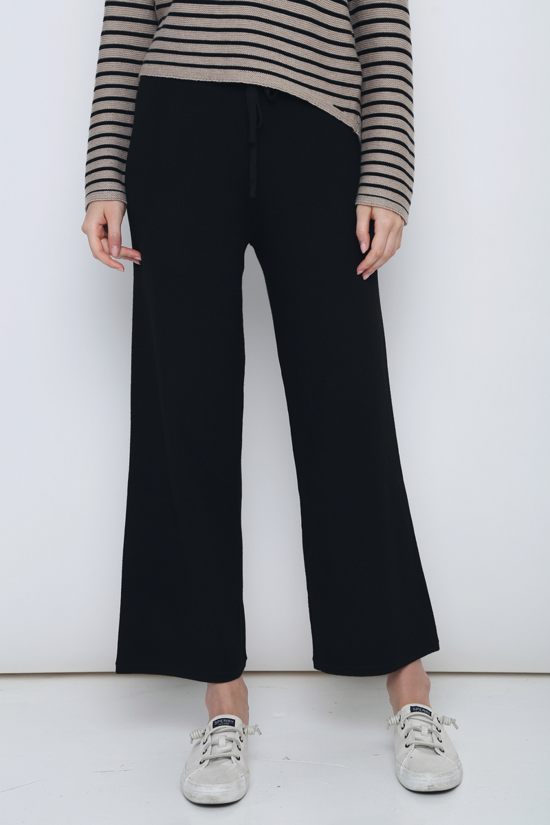 All In Knit Slacks Black