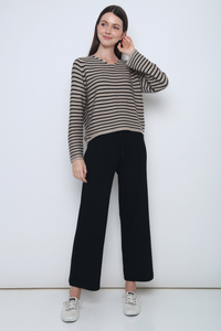 All In Knit Slacks Black