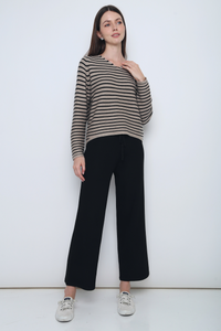 All In Knit Slacks Black