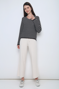 All In Knit Slacks Cream