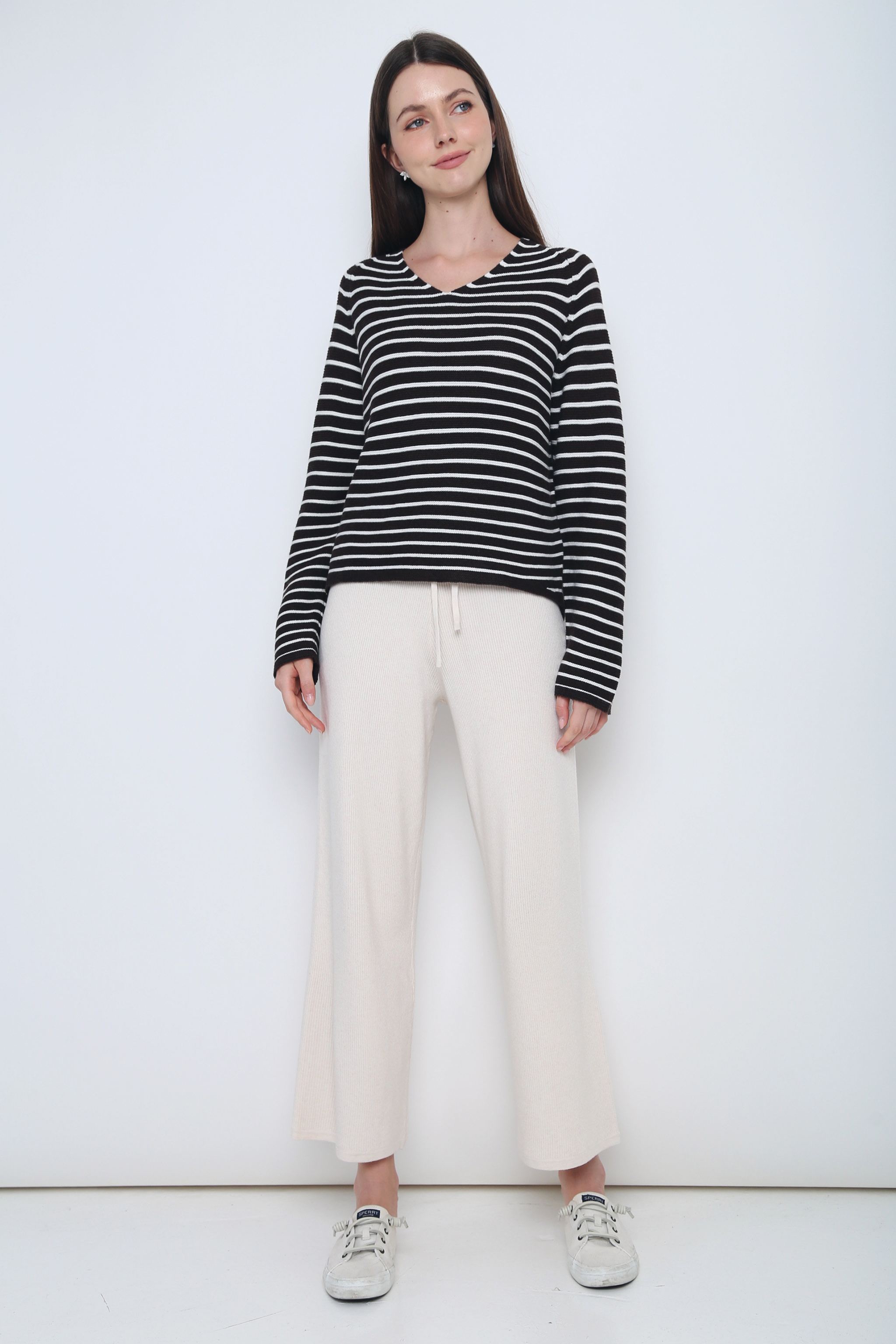 All In Knit Slacks Cream – Hollyhoque
