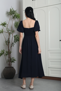Annelise Princess Core Midaxi Dress Navy