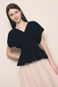 Anya Kimono Blouse Black