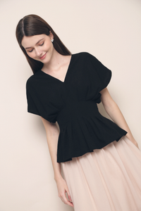Anya Kimono Blouse Black