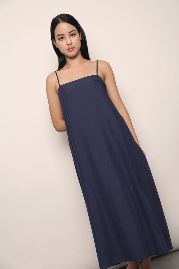 Ashbourne Strappy Tent Dress Navy