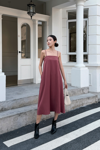 Ashbourne Strappy Tent Dress Red