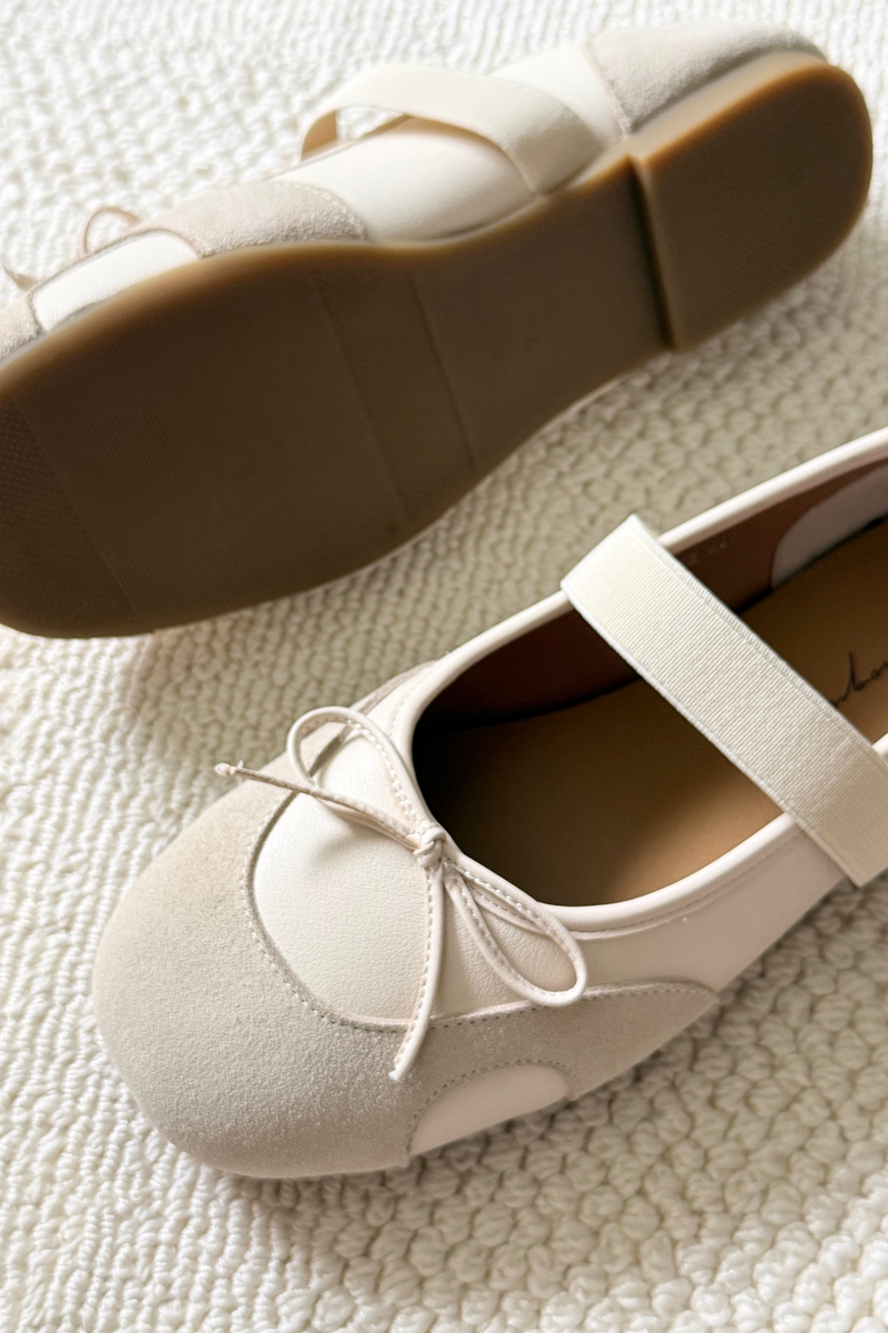 Astoria Ballet Leather Flats Ash Grey (Backorder II)
