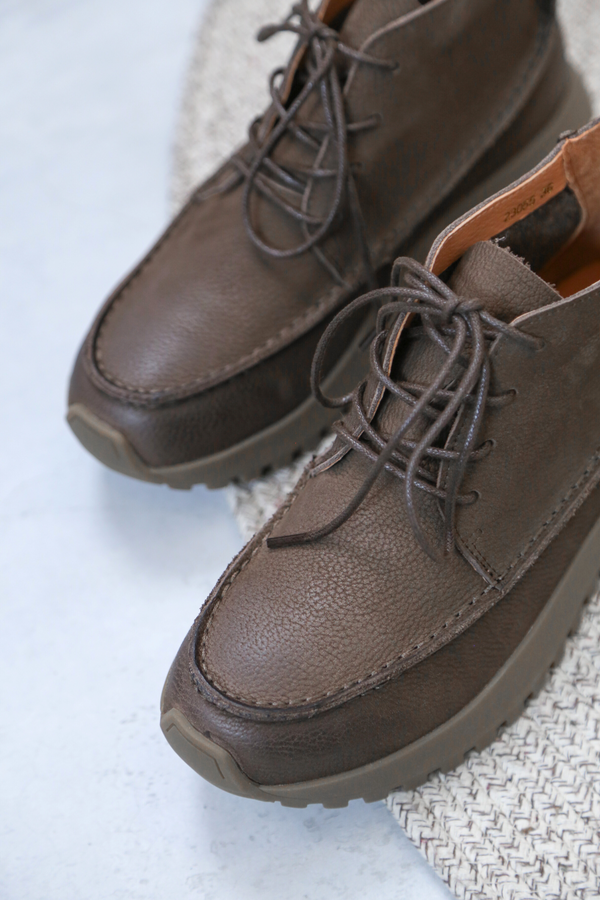 Atlas Ankle Leather Boots Brown (Restock)