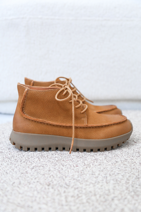 Atlas Ankle Leather Boots Camel (Restock)