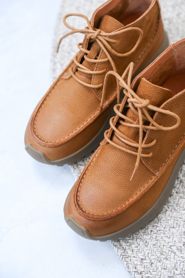 Atlas Ankle Leather Boots Camel (Restock)