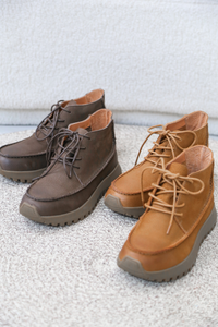 Atlas Ankle Leather Boots Camel (Backorder)