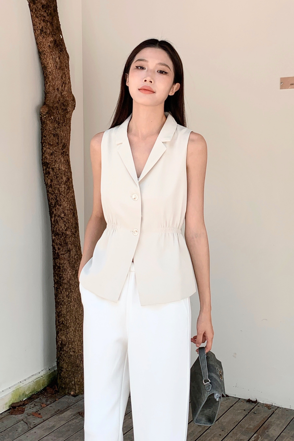 Axis Waistline Vest Top Ivory