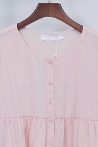 Bailey Button Down Top Blush