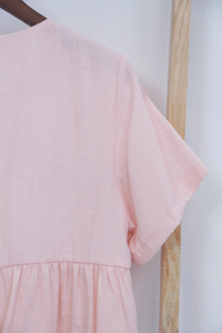 Bailey Button Down Top Blush