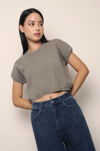 Bam Bam Cropped Knit Olive (Restock)