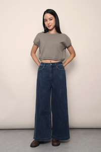 Bam Bam Cropped Knit Olive (Restock)