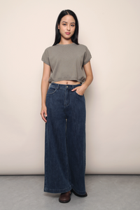 Bam Bam Cropped Knit Olive (Restock)