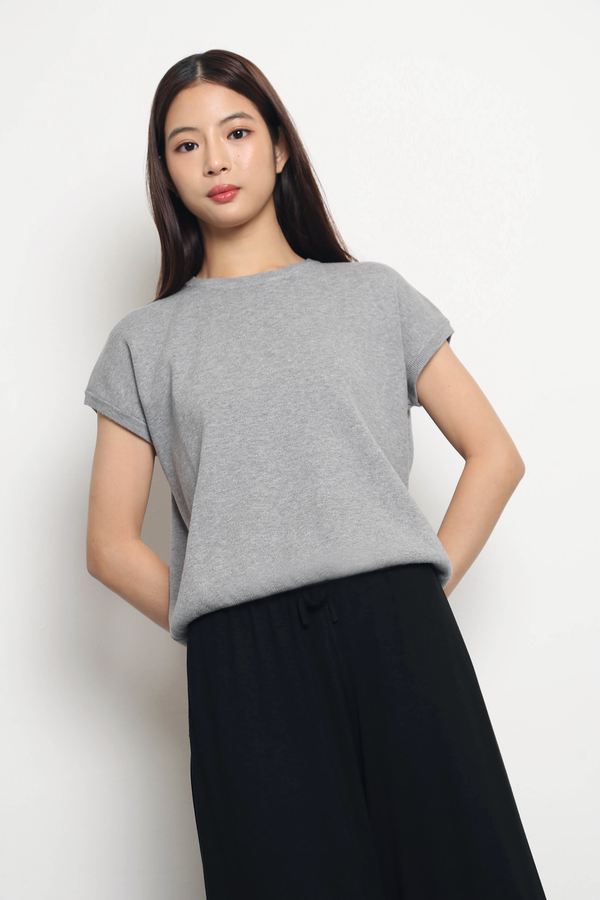 Bare Form Knit Blouse Grey (Backorder)
