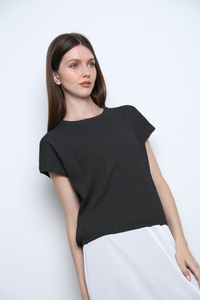 Bare Form Knit Blouse Black (Backorder)