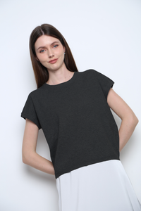 Bare Form Knit Blouse Black (Backorder)