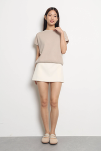 Bare Form Knit Blouse Cream (Backorder)