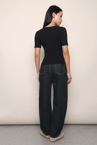 Bellamy Wrap Top Black