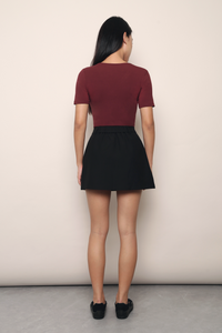 Bellamy Wrap Top Wine
