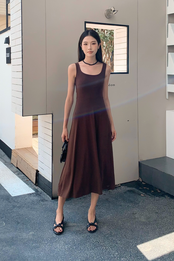 Bellina Multiway Midaxi Dress Brown