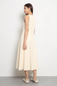 Belmore Panel Midaxi Dress Ivory