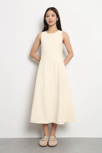 Belmore Panel Midaxi Dress Ivory