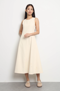 Belmore Panel Midaxi Dress Ivory
