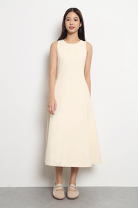 Belmore Panel Midaxi Dress Ivory