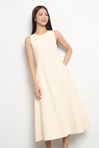 Belmore Panel Midaxi Dress Ivory