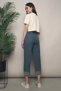 Bijou Cropped Knit Top Malt