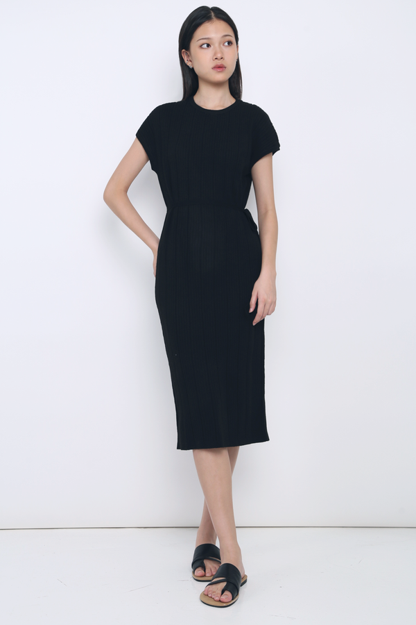 Luca V2 Knit Midi Dress Black