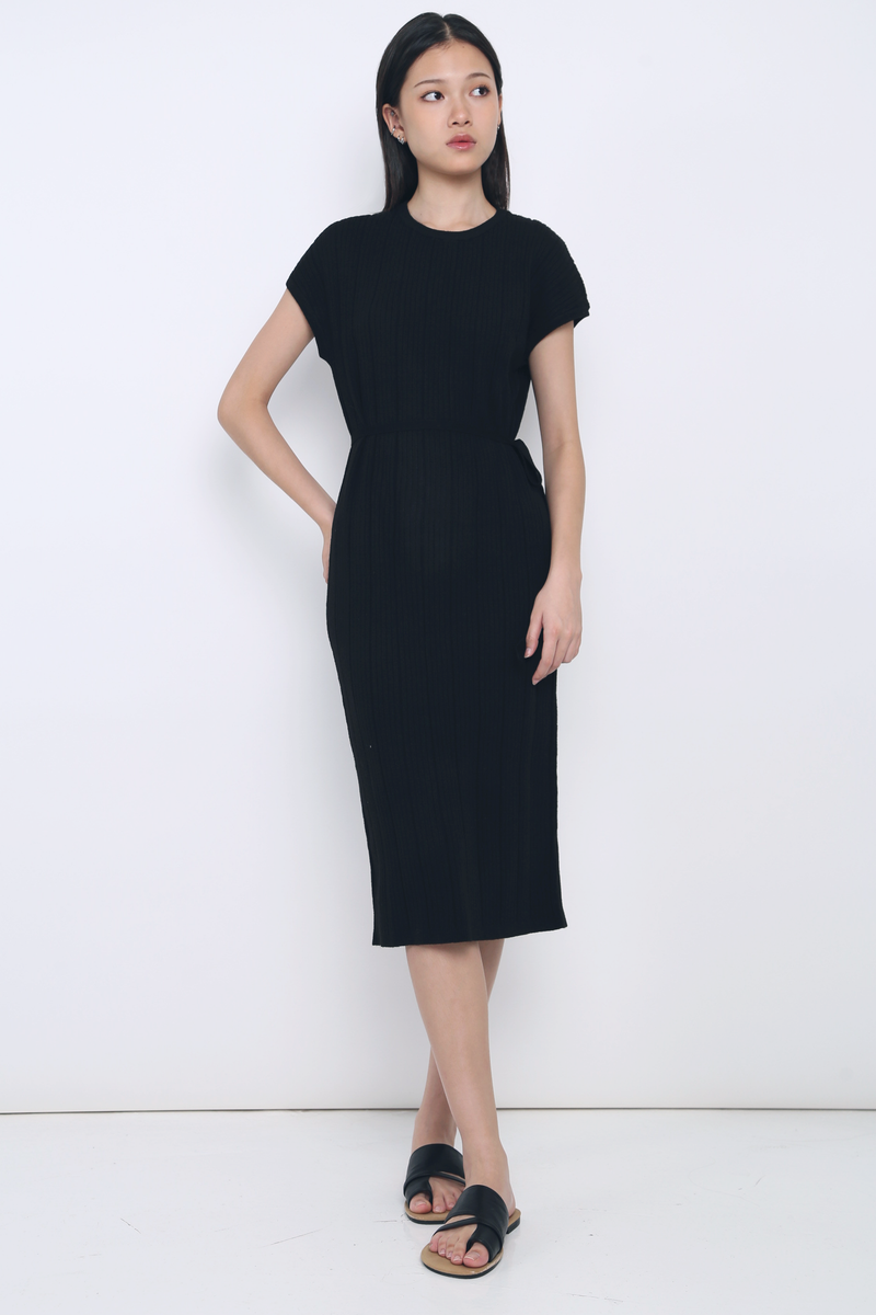 Luca V2 Knit Midi Dress Black