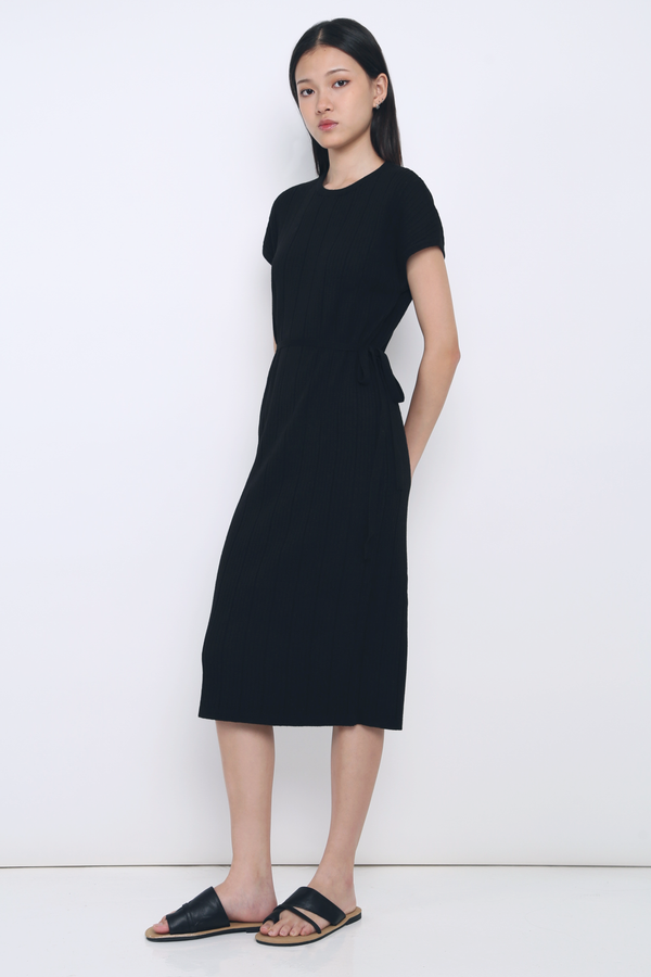Luca V2 Knit Midi Dress Black